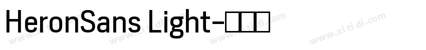 HeronSans Light字体转换